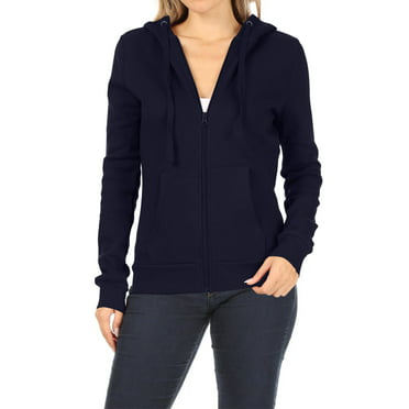 ZyeKqe Women's Sweatshirts Full Zip up Plush Jacket Fleece Lined Coat ...