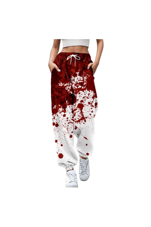 Women's Casual Floral Print Drawstring Jogger Pants Loose Fit Comfortable Sport Sweatpants For Everyday Wear