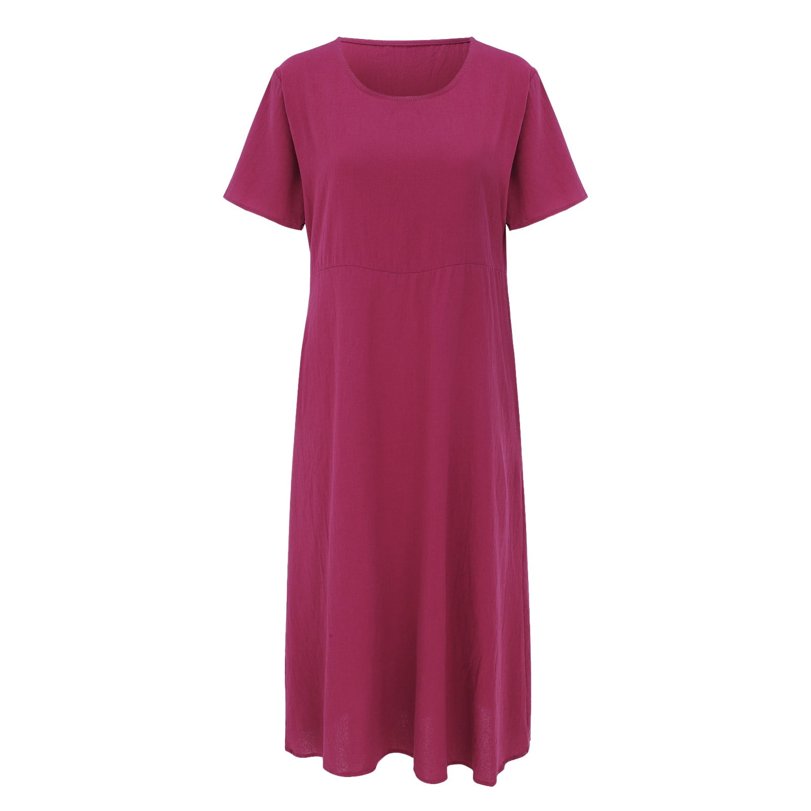 Pocketed Short Sleeve Lounge Dress - Effortless Style