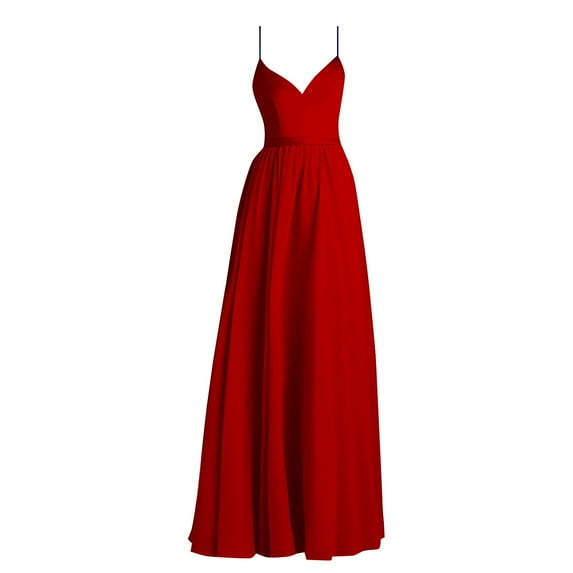 Women's Casual Flowy Solid Color Dress Elegant Comfortable Stylish Versatile Everyday Wear