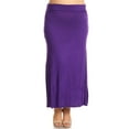 thumbnail image 1 of Women's Plus Size Trendy Style Solid Maxi Skirt, 1 of 4