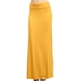 thumbnail image 1 of Women's Trendy Style Solid Maxi Long Skirt High Waist Waistband Relaxed Fit, 1 of 5