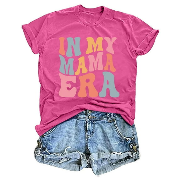 Women's Casual Graphic Print Short Sleeve T-Shirt Comfortable Round Neck Tee for Everyday Wear Summer Fashion Top