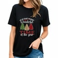 thumbnail image 1 of Women's Casual Graphic Tee - Vintage 70s 80s 90s Style Short Sleeve T-Shirt for Parties, Birthdays, and Holidays, 1 of 5