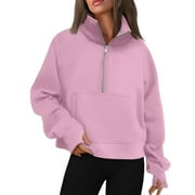 Women-s-Casual-Half-Zip-