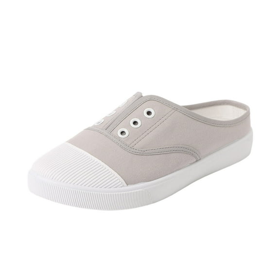 Women's Casual Heels Comfortable for Dinner & Social Events Canvas Shoes Fabric Trainers Walking Summer Boat Low Loafer On Flat Wide Feet Breathable Com