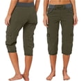 thumbnail image 1 of Women's Casual High Waist Cargo Pants with Pockets, Loose Wide Leg A-Line Design for Summer, 1 of 5