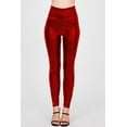 thumbnail image 1 of Women's Casual High Waist Faux PU Leather Leggings, 1 of 4
