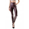 thumbnail image 1 of Women's Casual High Waist Faux PU Leather Leggings, 1 of 4