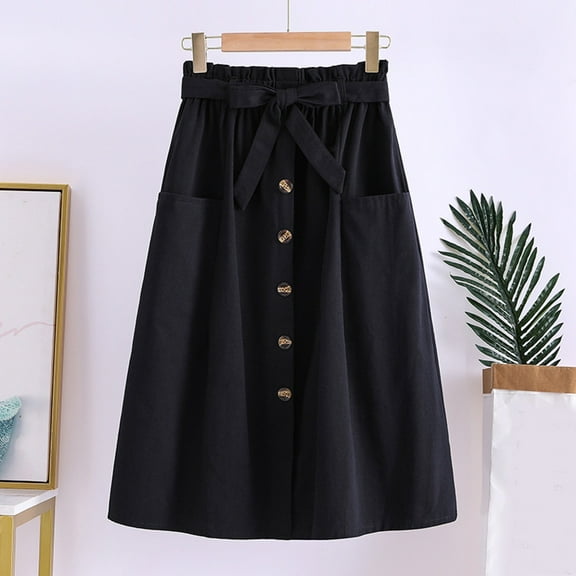 Women's Casual High Waist Pleated A Line Midi Skirt With Pocket Bikini with Skirt Sequin Pencil Skirts for Women Womens Skirts Women Skirts Long Mesh Skirts for Women Preppy Skirts Metallic Skirt And