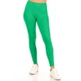 thumbnail image 1 of Women's Casual High Waist Solid Full Length Leggings, 1 of 4