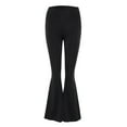 thumbnail image 1 of Women's Casual High Waist Wide Leg Long Palazzo Bell Bottom Yoga Pants, 1 of 9