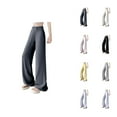 thumbnail image 1 of Women's Casual High Waist Wide Leg Pants - Comfortable Loungewear for Everyday and Activities - Breathable Summer and Fall Style, 1 of 7