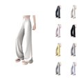 thumbnail image 1 of Women's Casual High Waist Wide Leg Pants - Comfortable Loungewear for Everyday and Activities - Breathable Summer and Fall Style, 1 of 7