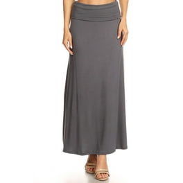 Midi Skirt Long Skirt for Women Maxi Skirt Elastic Waist Skirts with Pocket Peasant Skirt High Waist Skirt Walmart