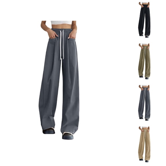 Women's Casual High Waisted Straight Leg Trousers for Comfortable Everyday Wear Ideal for Summer and Fall Outfits