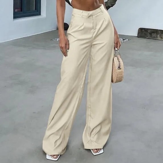 Women's Casual High Waisted Tie Side Plicated Wide Leg Pants Womens Casual Pants with Pockets Loose Fit plus Size Yoga Pants for Women 2x Women's Casual Pants And Tops Women Casual Pants 3d Animal
