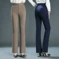 thumbnail image 1 of Women's Casual High-waist Stretch Flared Pants 1773656642790589, 1 of 2
