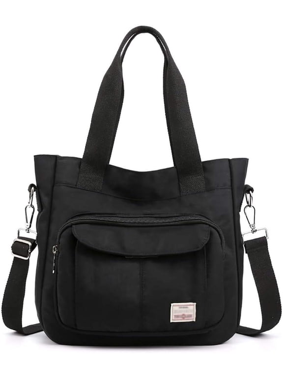 Women's Casual Hobo Shoulder Bag Large Capacity Nylon Daily Satchel Work Shopping Handbag Wallet