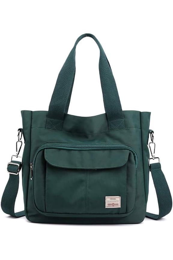 Women's Casual Hobo Shoulder Bag Large Capacity Nylon Daily Satchel Work Shopping Handbag Wallet