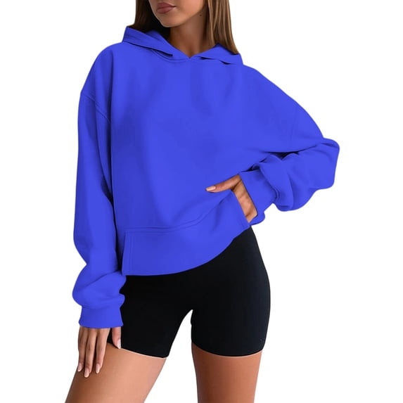 Women's Casual Hooded Sweatshirt Lightweight Pullover for Everyday Wear Versatile Comfortable Loungewear Fashion