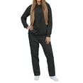 thumbnail image 1 of Women's Casual Hooded Tracksuit Outfit Soft Jogger Set with Pocket for Daily Wear Pullover Long Sleeve Comfy Tops, 1 of 8
