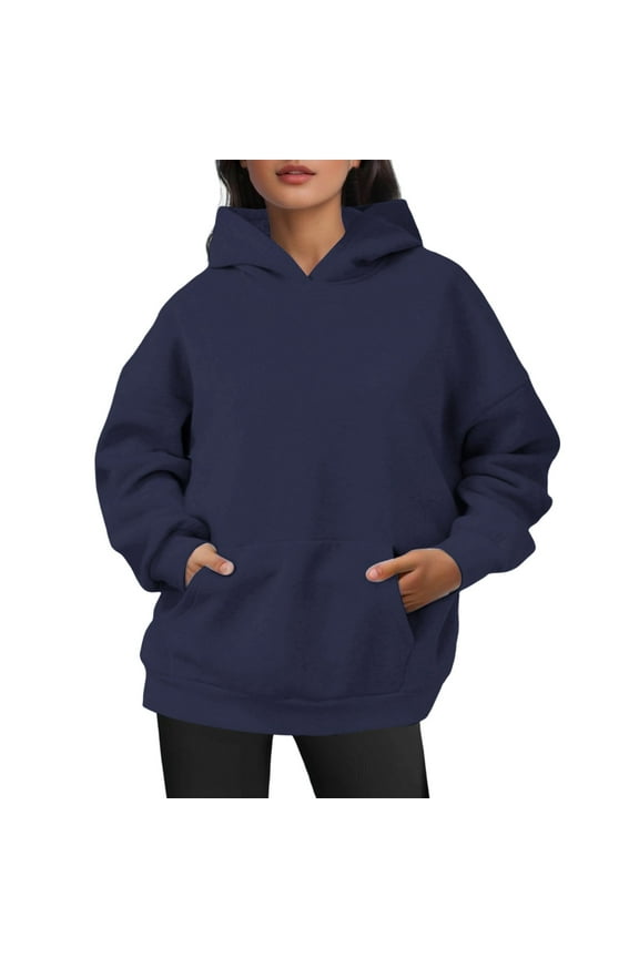 Women's Casual Hoodie Soft Everyday Pullover Lightweight Versatile Loungewear Comfortable Sweatshirt
