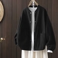 thumbnail image 1 of Women's Casual Jacket with Large Pockets, Lightweight Polyester Material, Short Sleeve Round Neck, Versatile for Outdoor and Daily Wear, Spring and Summer Seasons, 1 of 9