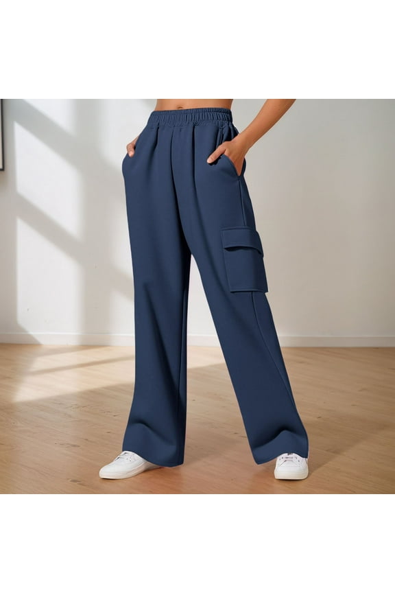 Women's Casual Jogger Pants With Drawstring Waist Comfortable Sweatpants For Running Yoga Workout Outdoor Activities Trousers for Women Work Teal Tracksuit Stripe Dress Pants for Women High Waist