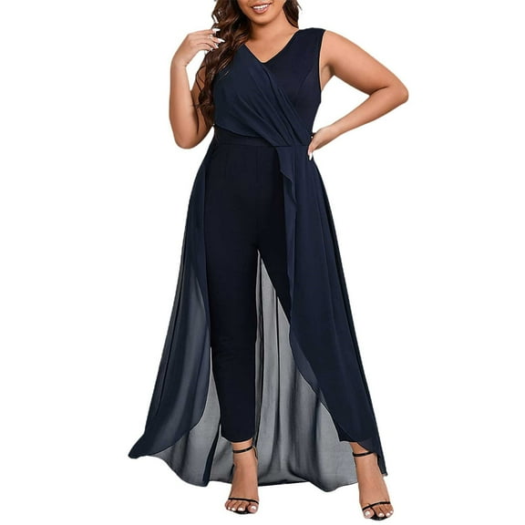 Women's Casual Jumpsuit Fashion Casual Back Vedic Belt Tie Jumpsuit Pure Color Large Size Loose Back Pants Large Size Loose Back Pants Womens Evening Jumpsuit Jumpsuits And Rompers Catsuit Rose plus