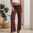 thumbnail image 1 of Women's Casual Lace Pants Elegant Hollow Out Design Comfortable Stretchy Pants for Daily Wear Vacation Beach Night Out and Home Casual Loose Pants for Women Elastic Waist Petite Short Pants for, 1 of 4
