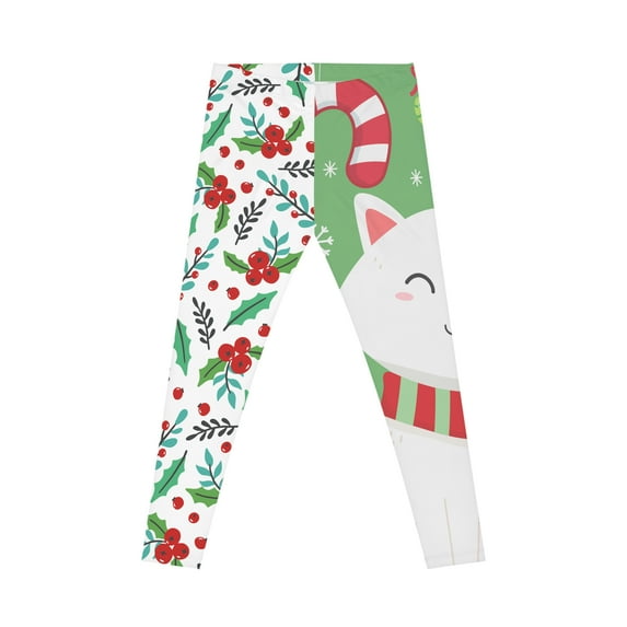 Women's Casual Leggings Meowy Xmas Christmas Leggings
