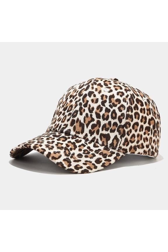 Women's Casual Leopard Print Baseball Cap Stylish Causal Spring Outdoor Sun Hat