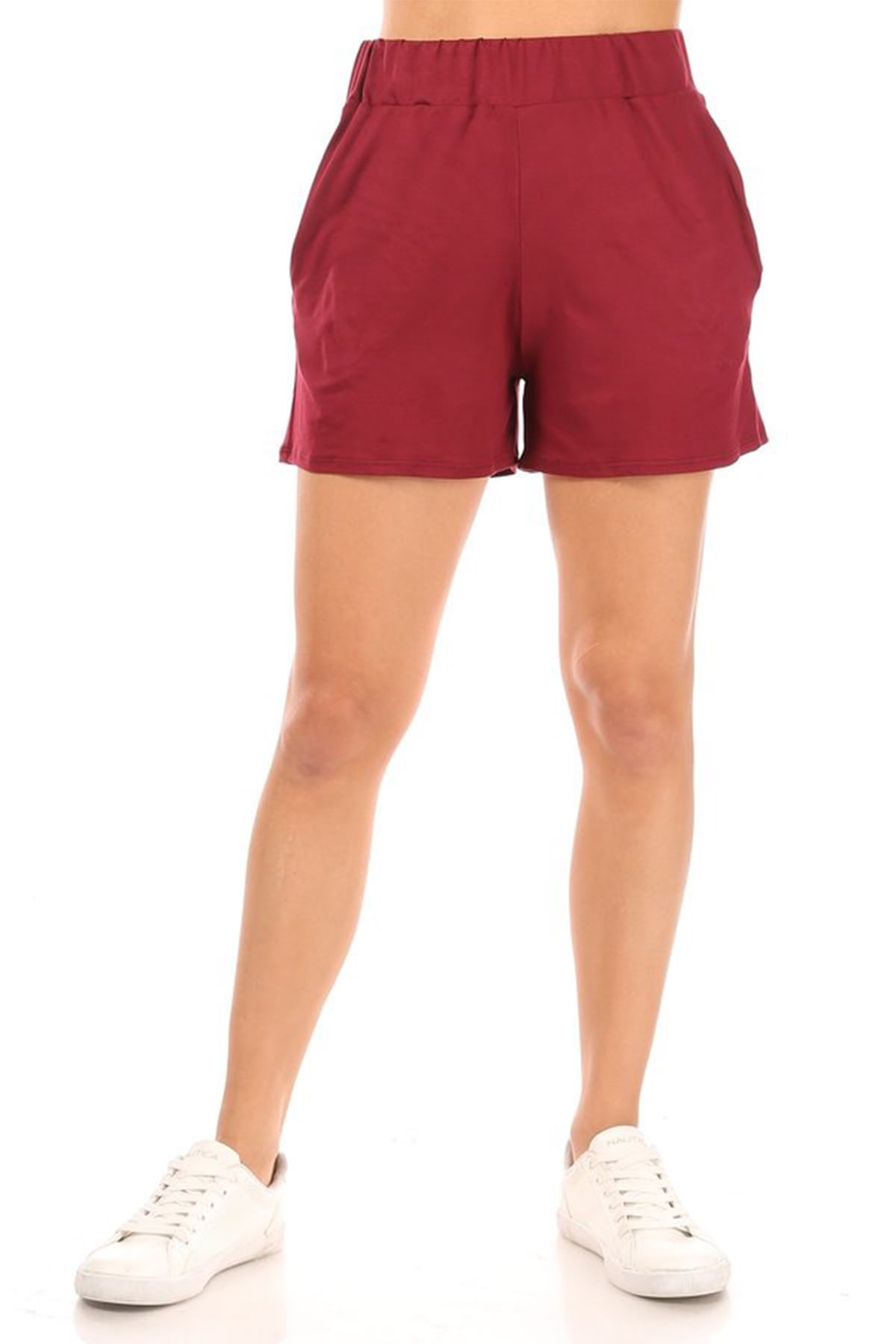 Moa Collection Women's Casual Comfy Elastic Band Waist Loose Fit Basic