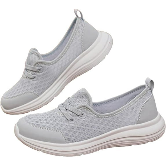 Women's Casual Lightweight Soft Sole Mesh Comfort Orthopedic Shoes, 2024 New Walking Slip On Flats with Arch Support
