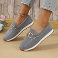 thumbnail image 1 of Women's Casual Loafers Comfortable Orthopedic Sneakers for Women Business Non-Slip Walking Fashion Retro Lightweight Penny Work Flats Loafer Slip On Shoes, 1 of 7