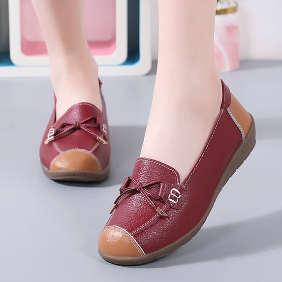 Women's Casual Loafers, Comfortable Slip on Shoes with Soft Sole, Round Toe Flats for Everyday Wear, Leisure and Outdoor Walking