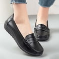 thumbnail image 1 of Women's Casual Loafers, Slip on Flat Shoes for Plus Size, Round Toe Low Heel Comfortable Everyday Wear, 1 of 7
