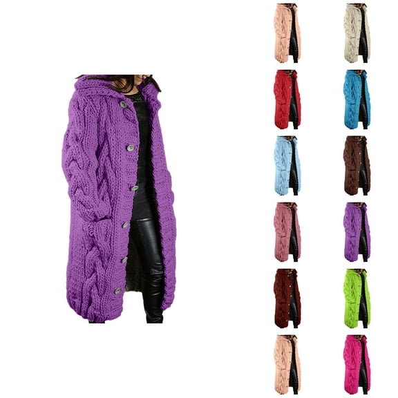 Women's Casual Long Button Down Cardigan Sweater Lightweight Knit Open Front Coat Outerwear Cardigan Sweaters for Women