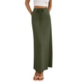 thumbnail image 1 of Women's Casual Long Skirts Stretchy Soft Bodycon Maxi Formal Skirts Knit High Waist Skirts for Women, 1 of 5