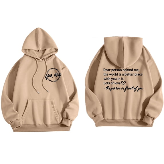 Women's Casual Long Sleeve Graphic Tee With Pockets Hoodie Sweatshirt Women Pullover Tops