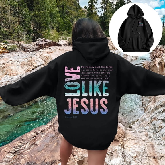 Women's Casual Long Sleeve Hoodies Crew Neck Hooded Sweatshirt Letter Printed Fall Fashion Pullover Shirts 2025