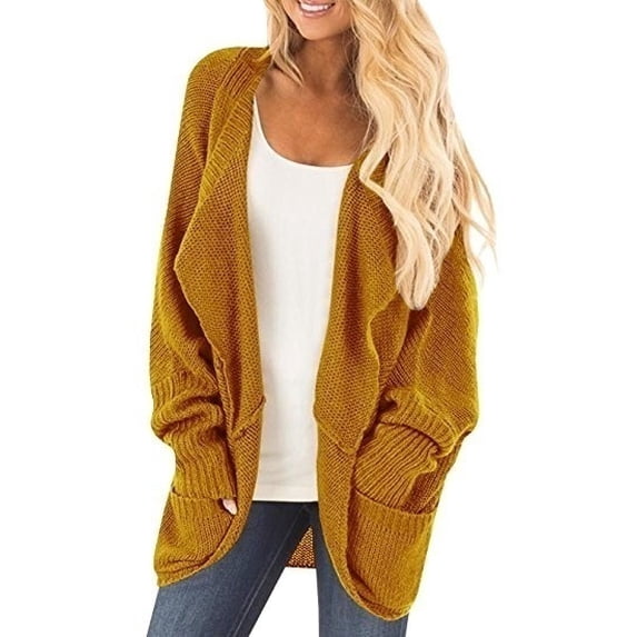 Women's Casual Long Sleeve Knitted Warm Cardigans Sweater