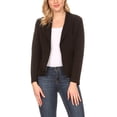 thumbnail image 1 of Women's Casual Long Sleeve Open Front Fitted Blazer Jacket Lightweight Office Style, 1 of 6