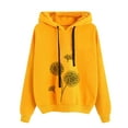 thumbnail image 1 of Women's Casual Long Sleeve Pullover Hoodie Sweatshirt Print Drawstring Lightweight Hoodies Tops for Teen Girls, 1 of 5