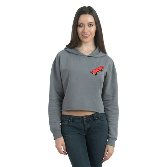 Women's Casual Long Sleeve Pullover Hoodies Crop Tops Sweatshirt Skateboard Oversized Sweater for Women Basic Graphic Hoodie