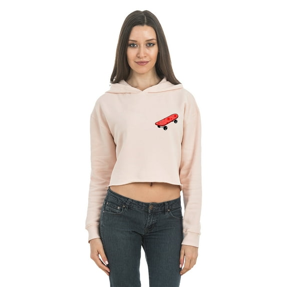 Women's Casual Long Sleeve Pullover Hoodies Crop Tops Sweatshirt Skateboard Oversized Sweater for Women Basic Graphic Hoodie