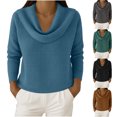 thumbnail image 1 of Women's Casual Long Sleeve Pullover Sweatshirt Hoodie Top for Loungewear Streetwear and Travel Outfits Fashion Essential Gift for Women | CSEONE,Gray XL, 1 of 9