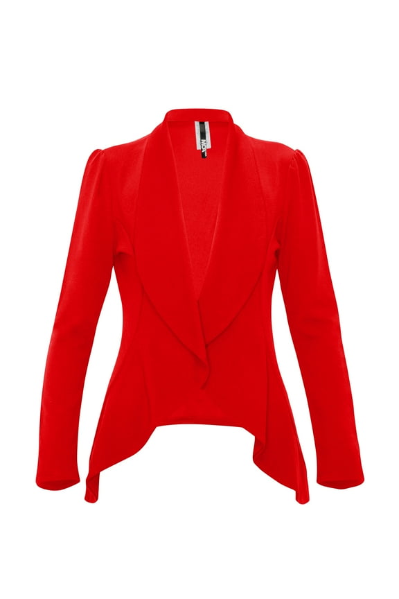 Women's Casual Long Sleeve Solid Open Blazer Jacket