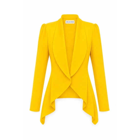 Women's Casual Long Sleeve Solid Open Blazer Jacket